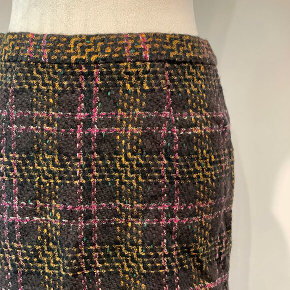 Japan bought Vintage High Waist Tweed Skirt Fits Medium up to 29 inches waist - Picture 5 of 6